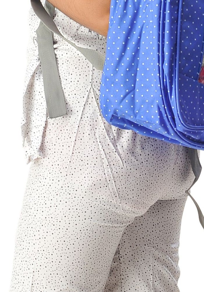 Abyq Cartoon Printed Blue Backpack for Kids - Image 2